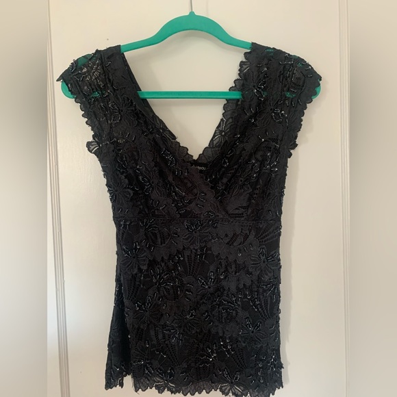 Lace beaded top - Picture 1 of 3